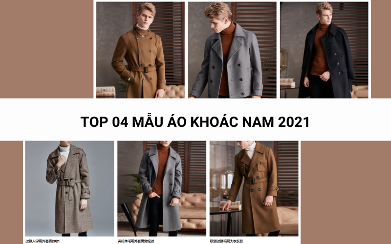 Top 04 mẫu áo khoác nam Quảng Châu hot trend 2022